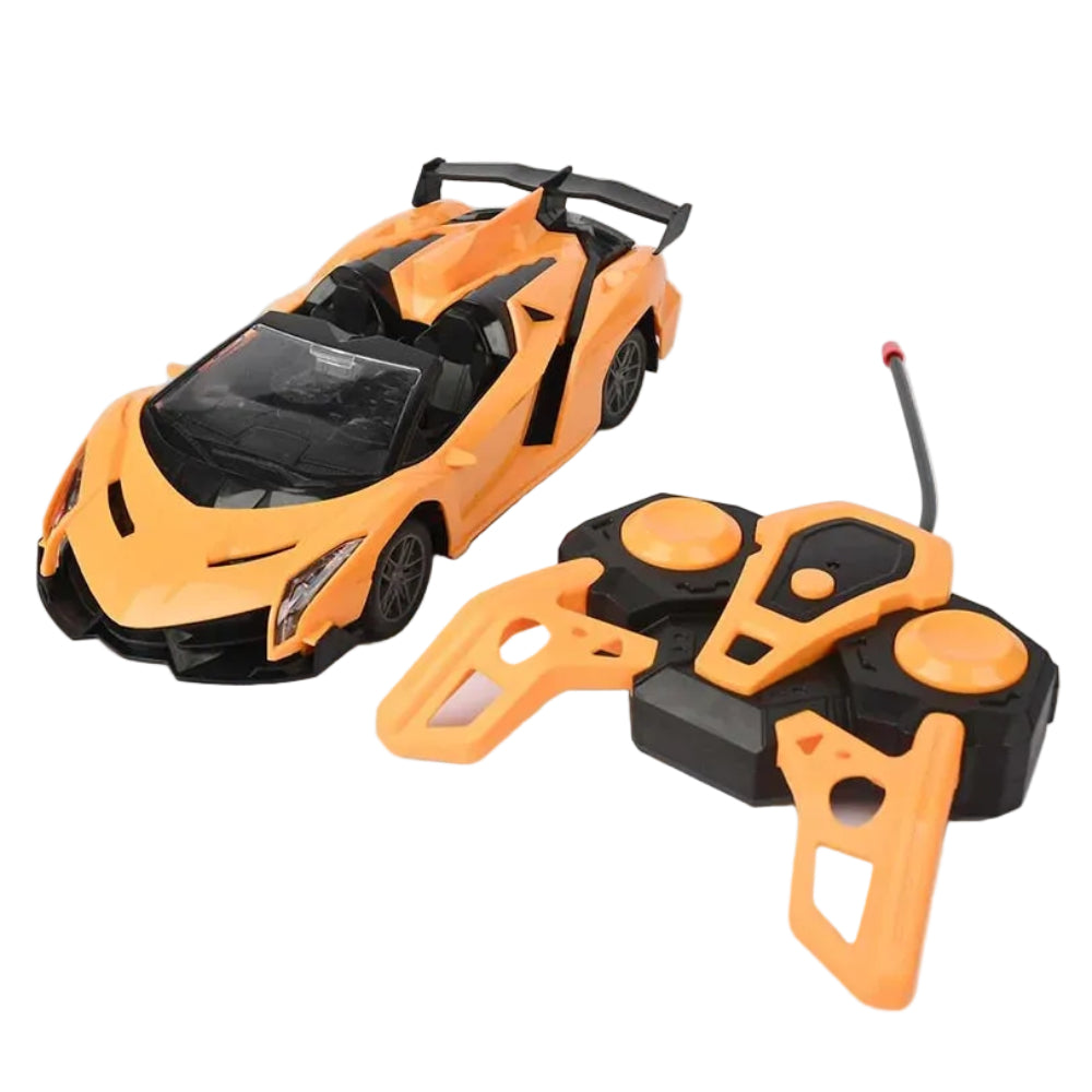 Lyshine 1:18 Scale Remote Control Racing Car Toy – Yellow - Toys - OKO