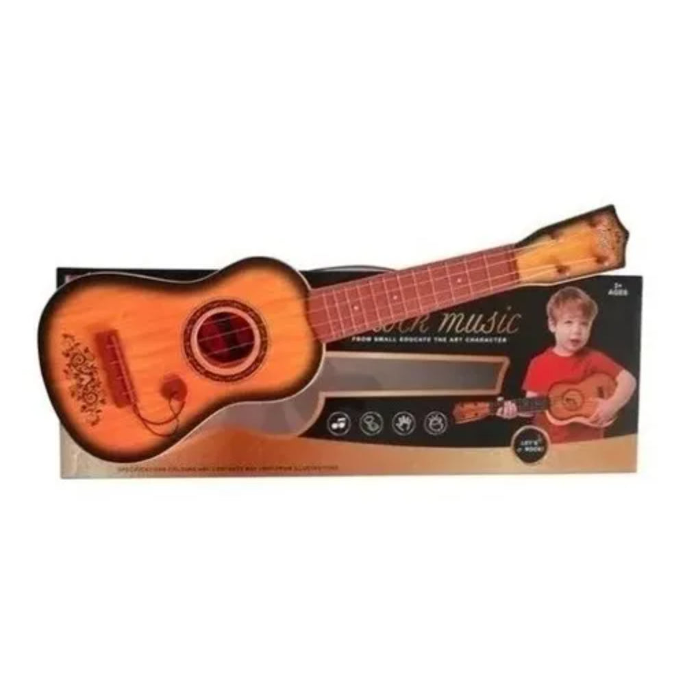 Rock Music Guitar Toy – Brown - Toys - OKO