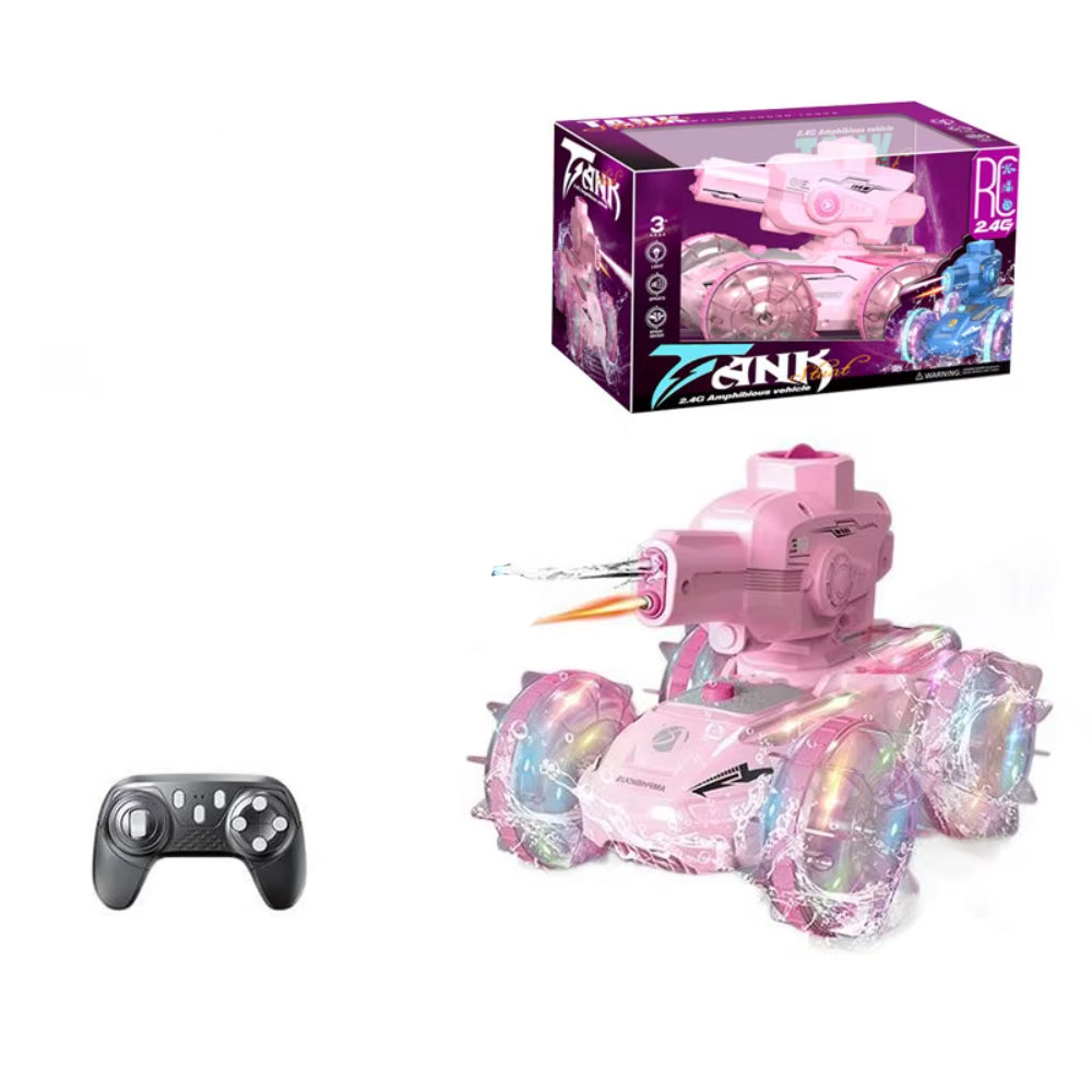 2.4G Amphibious RC Stunt Tank – Pink - Toys - For Baby