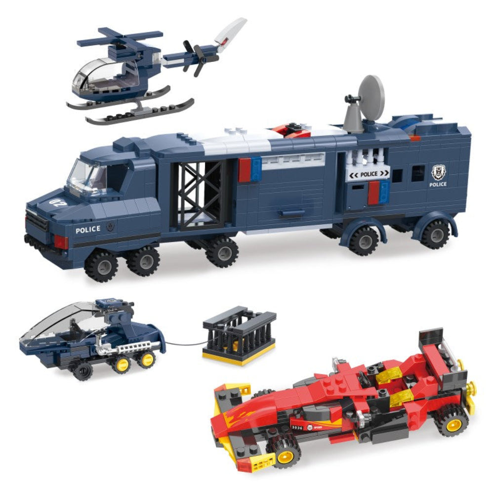 Cogo Police City Building Block Set - Toys
