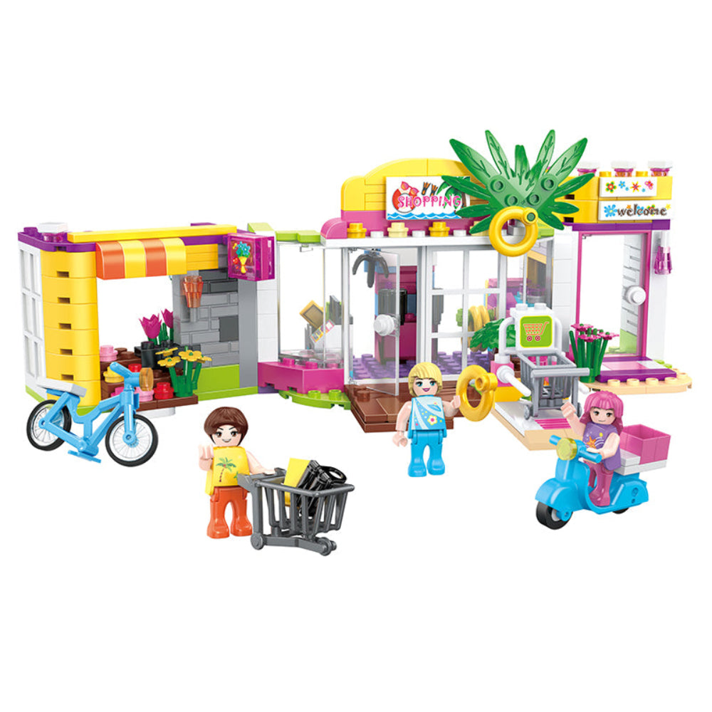 Cogo Girls Shopping Mall Building Block Set – 376 Pcs - Toys