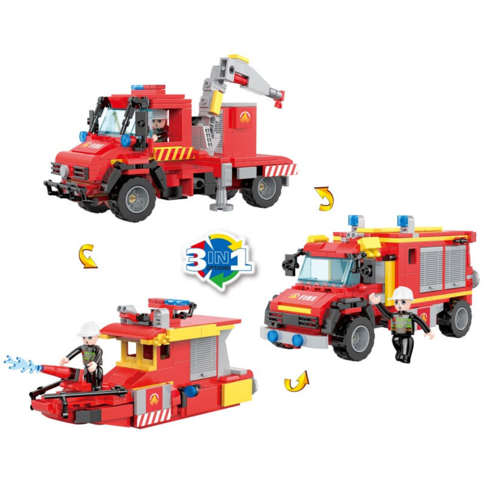 Cogo 3-in-1 Fire Force Building Block Set – 362 Pcs - Toys