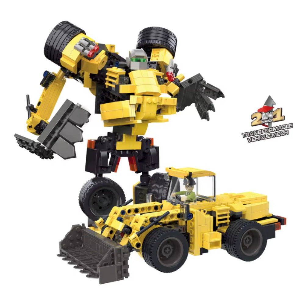 Cogo 2-in-1 Transformax Neo Warriors Building Block Set – 470 Pcs - Toys