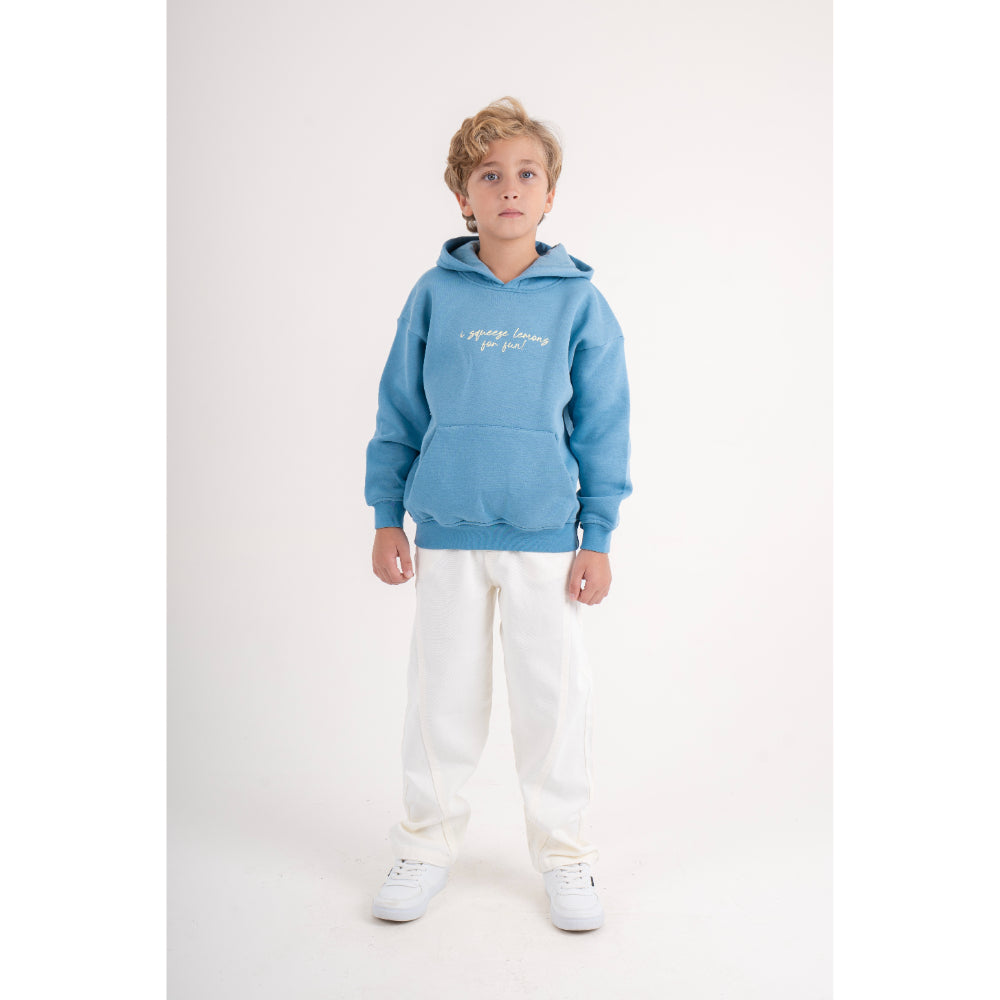 Unisex Cotton Hoodie – Baby Blue