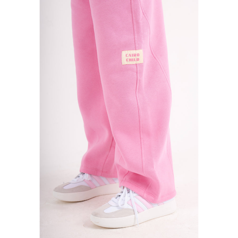 Girls Fleece Sweatpants – Pink