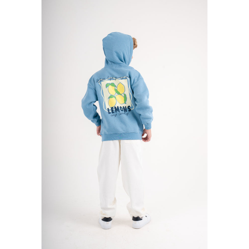 Unisex Cotton Hoodie – Baby Blue