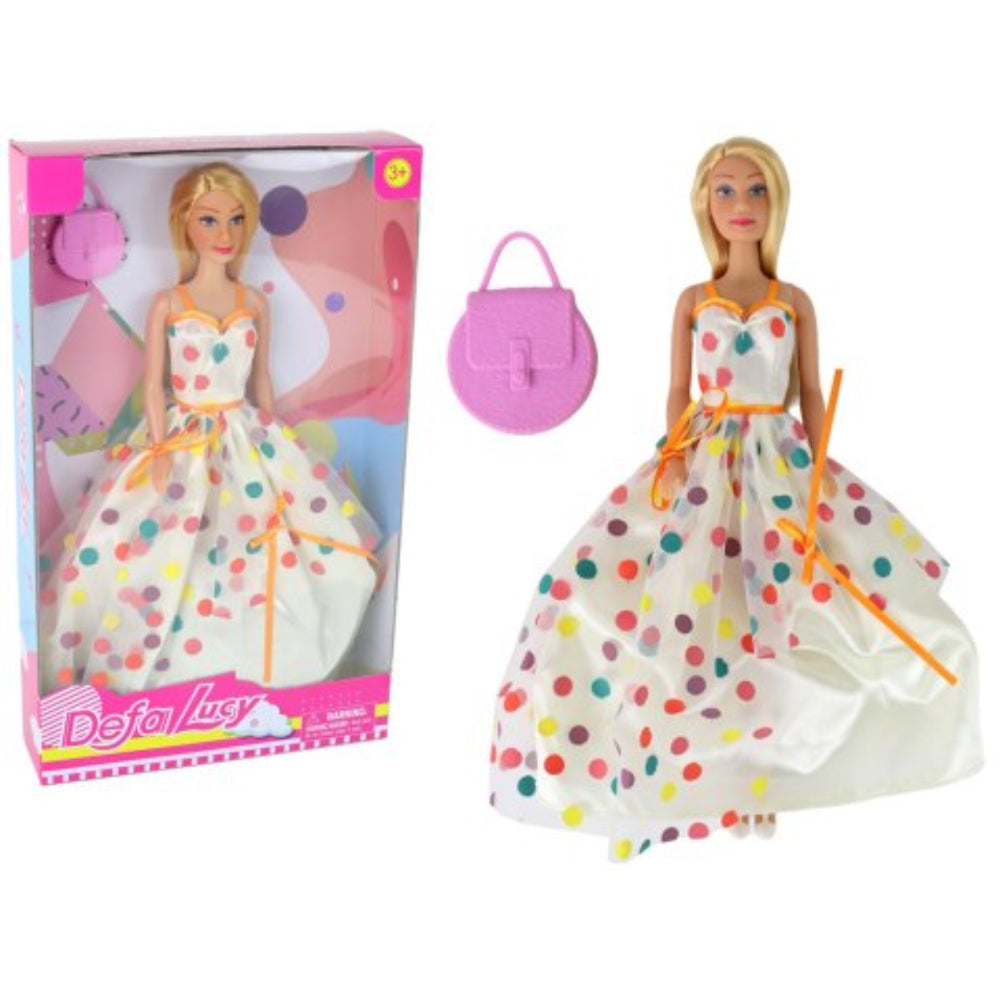 Defa Lucy Doll - White Polka Dots Dress - Toys