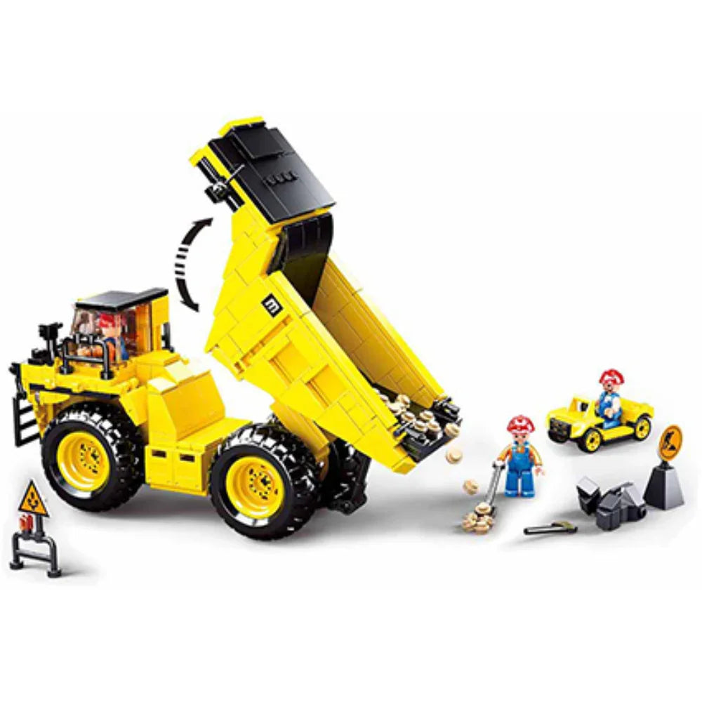 Sluban Town Construction Big Mine Wagon Building Blocks – 416 Pieces