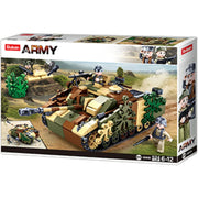Sluban Army WWII Armored Fighting Vehicle Building Set - 524 Pcs