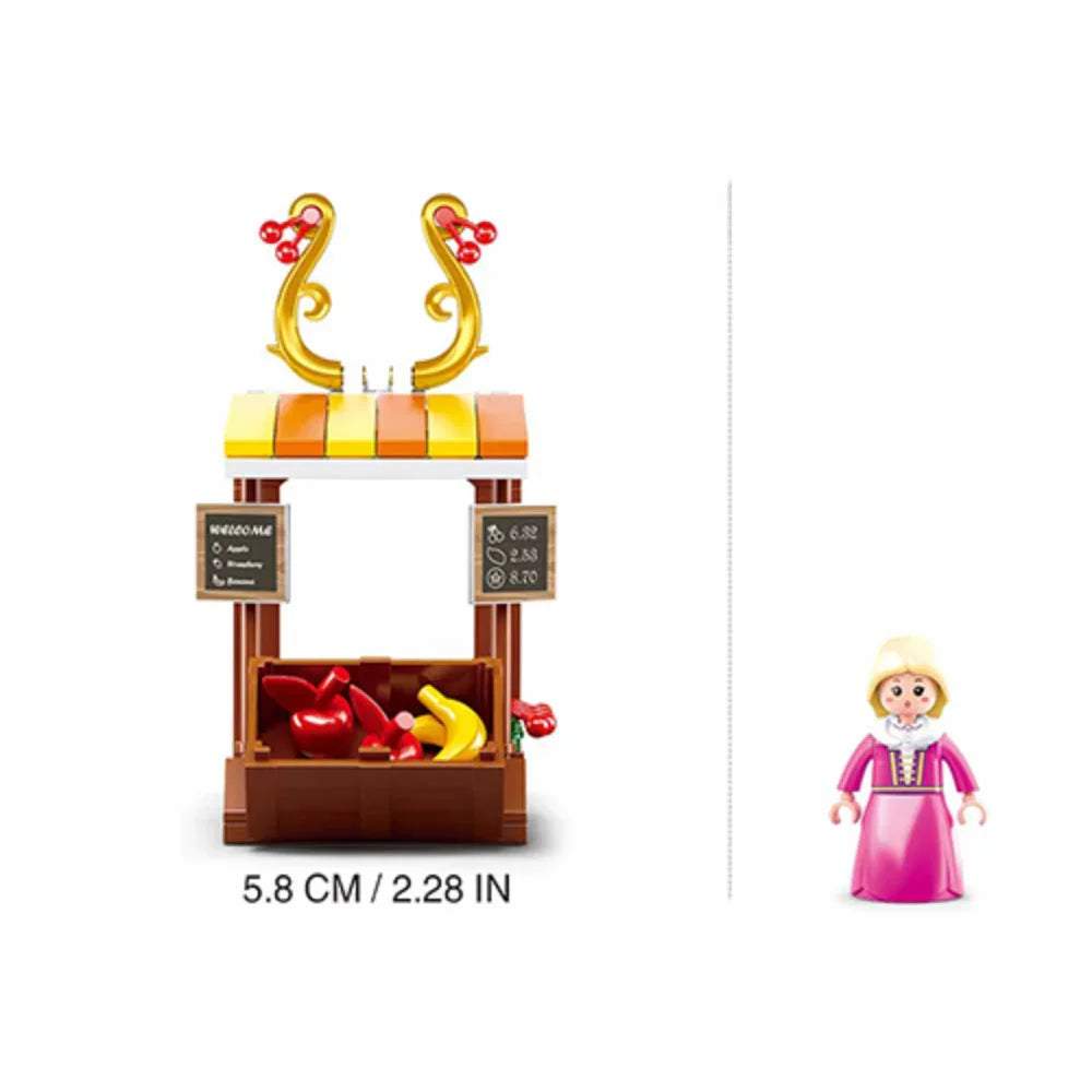 Sluban Girls Dream Fruit Stall Building Blocks Set - 99 Pcs