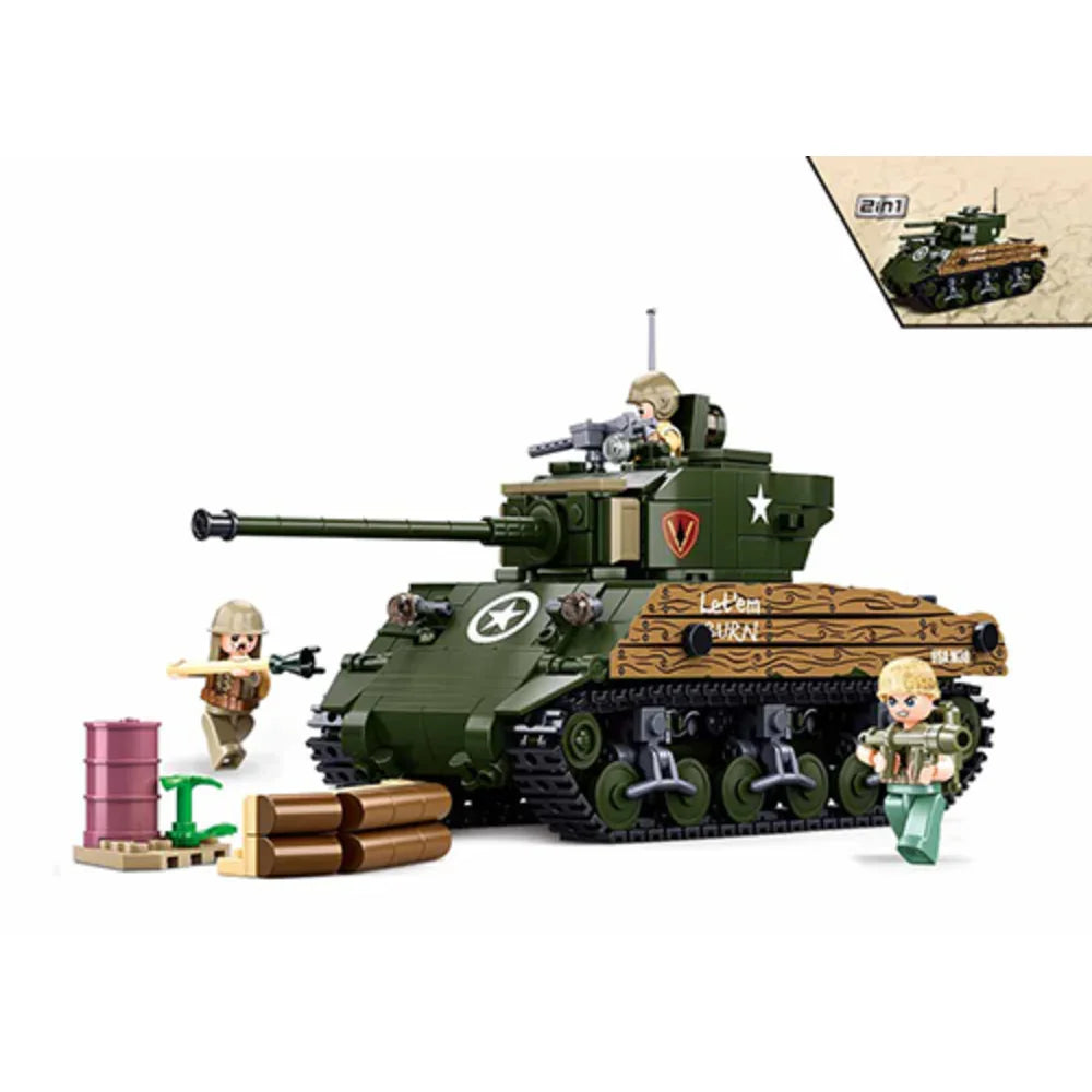 Sluban Medium Army Tank 76W - Toys