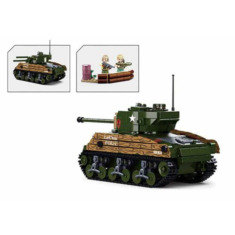 Sluban Medium Army Tank 76W