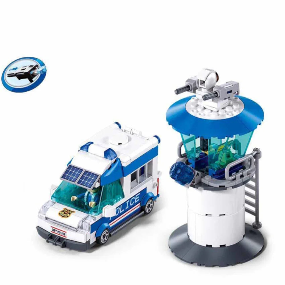 Sluban Metropolis Police Escape Criminal Yuri (Pull Back) Building Blocks Set - 245 Pcs