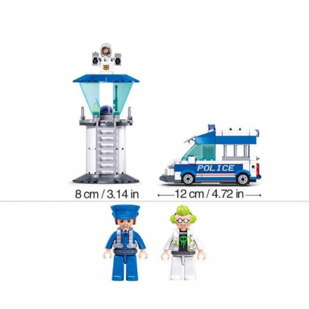 Sluban Metropolis Police Escape Criminal Yuri (Pull Back) Building Blocks Set - 245 Pcs