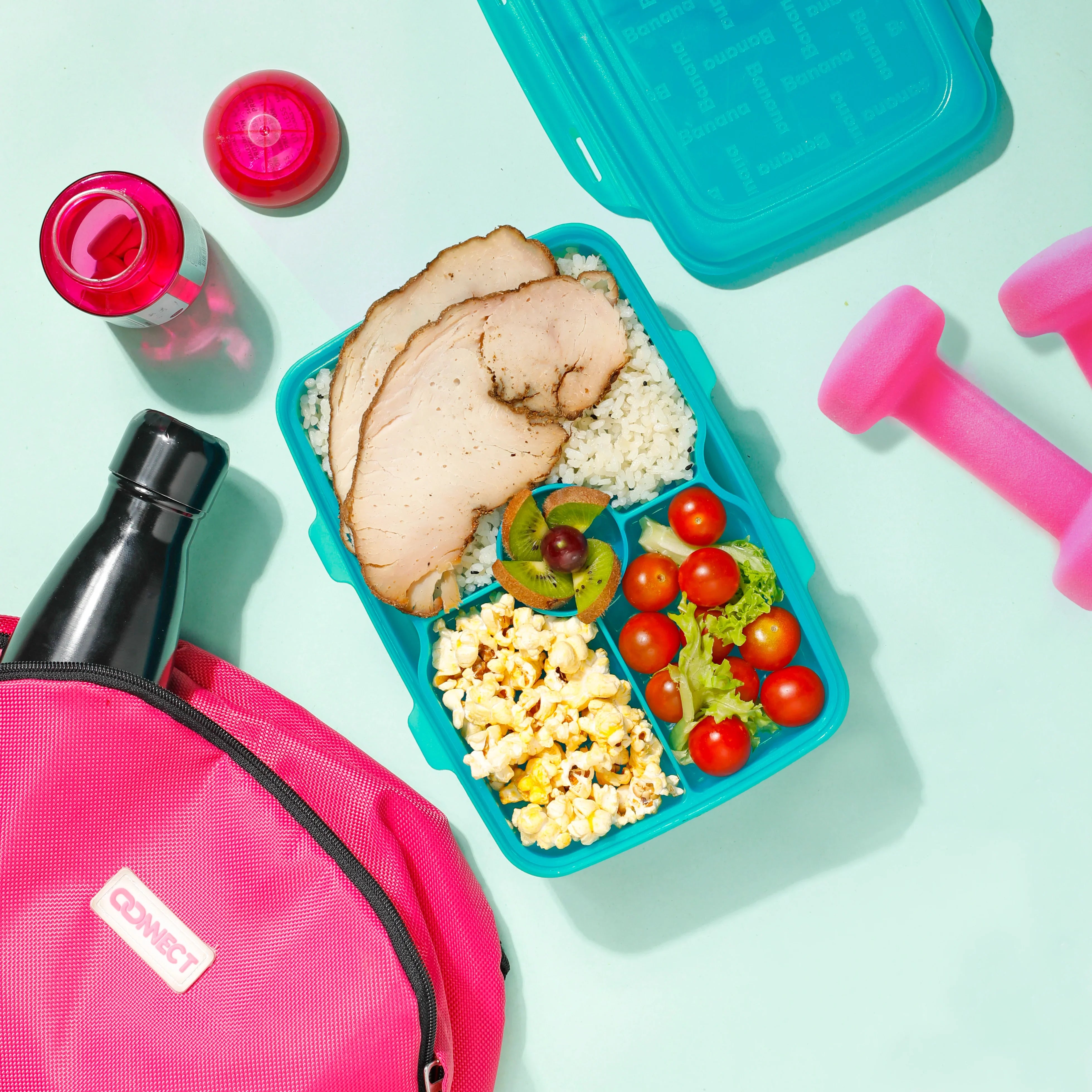 لانش بوكس من بانانا مع فاصل 2 مستويين (2 لتر)