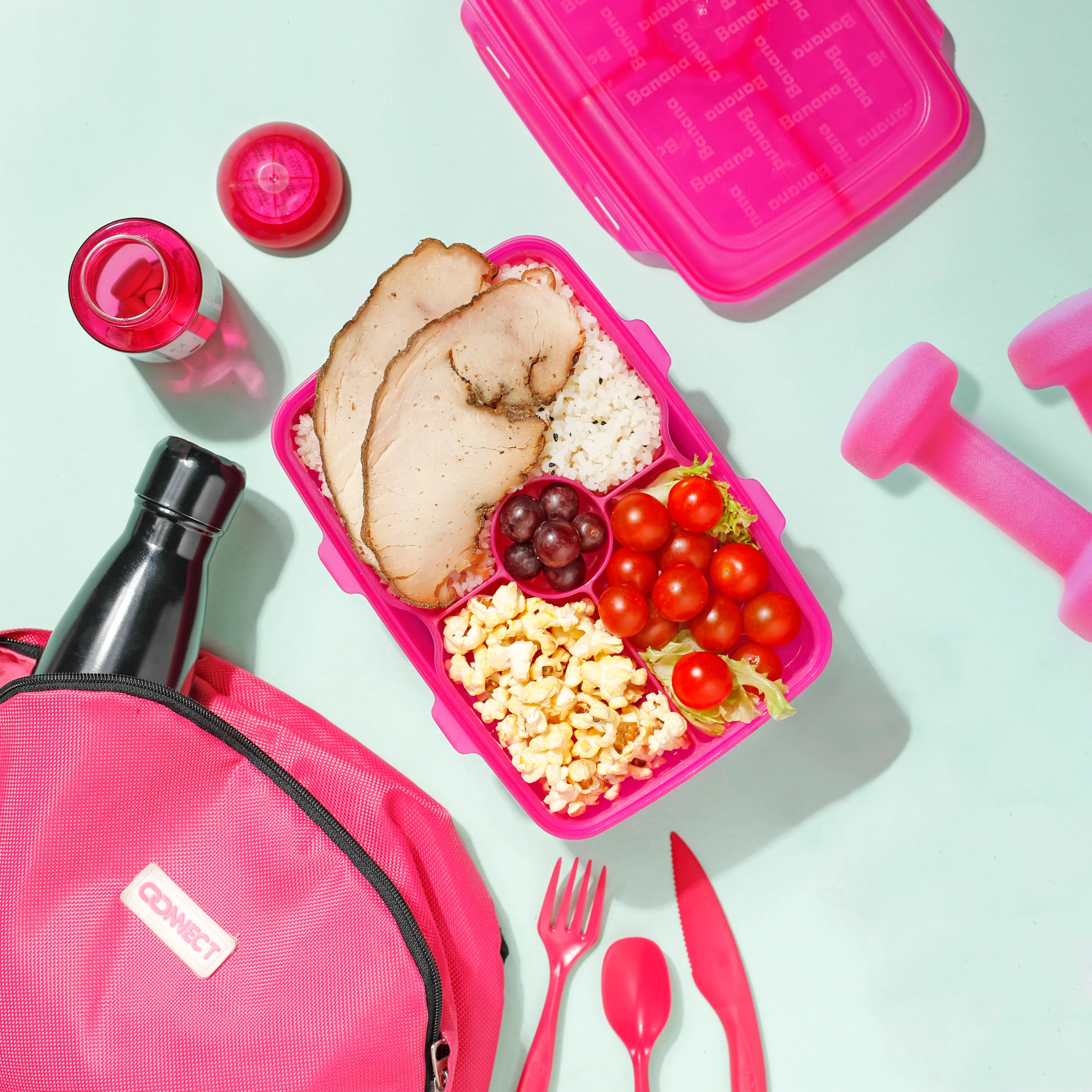 لانش بوكس من بانانا مع فاصل 2 مستويين (2 لتر)