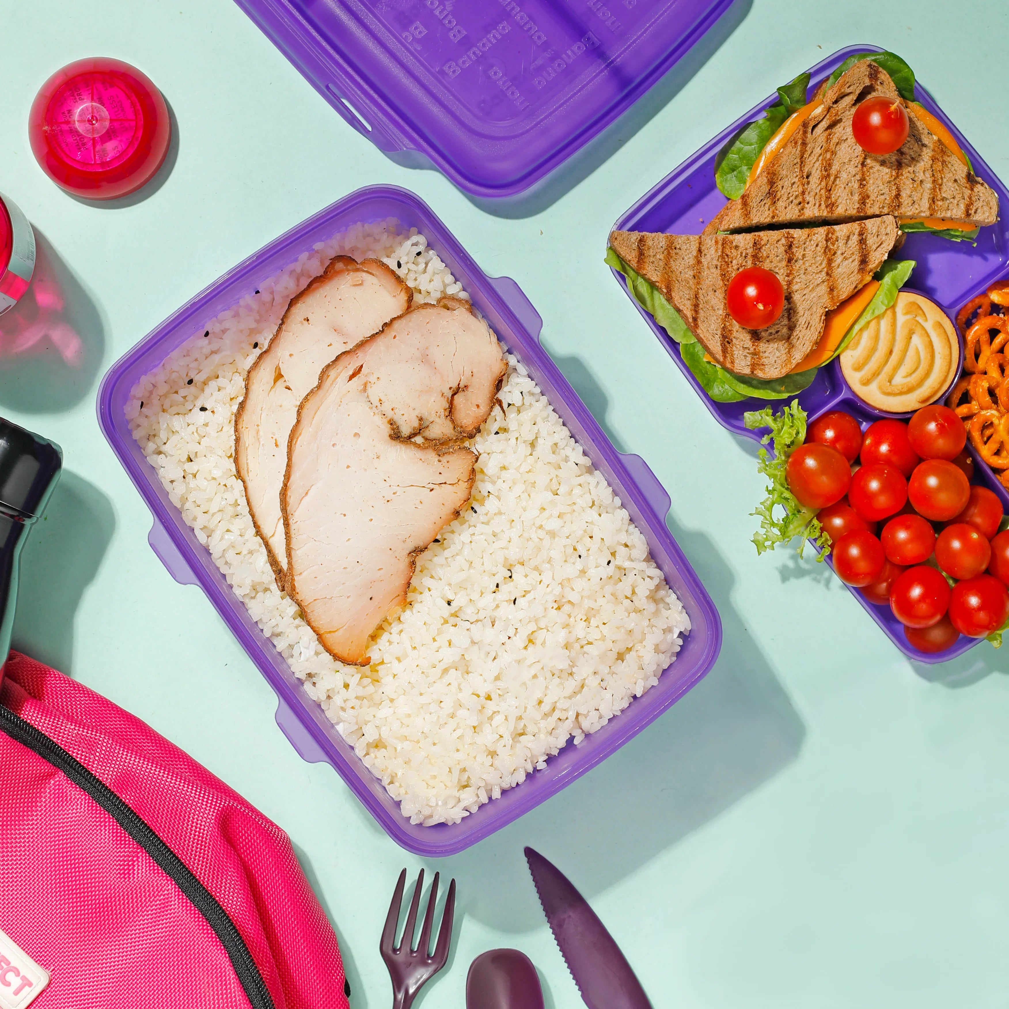 لانش بوكس من بانانا مع فاصل 2 مستويين (2 لتر)