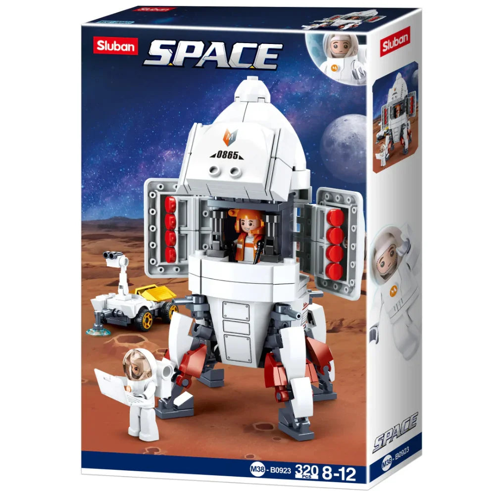 Sluban Space Saturn Landing Building Blocks Set - 320 Pcs