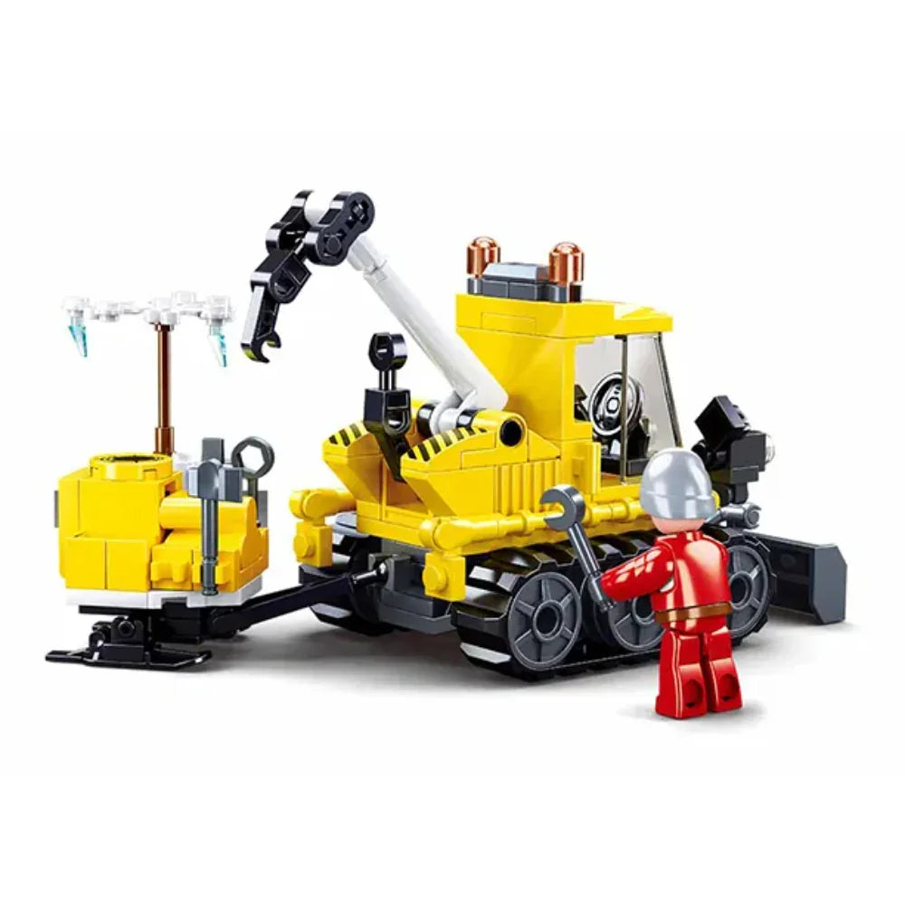 Sluban Town Snowfield Rescue Vehicle Building Blocks Set - 145 Pcs