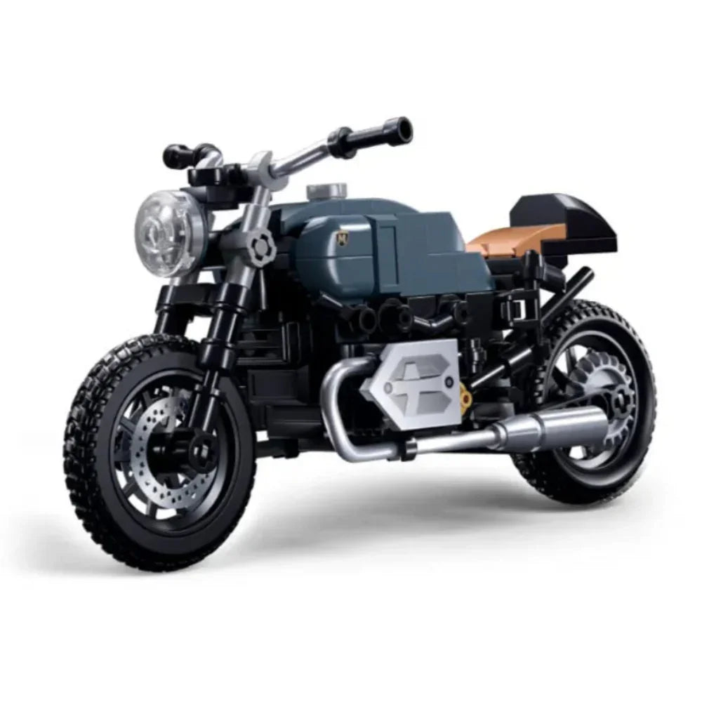 Sluban Model Bricks Motorcycle Latte M-38 Building Blocks Set - 191 Pcs