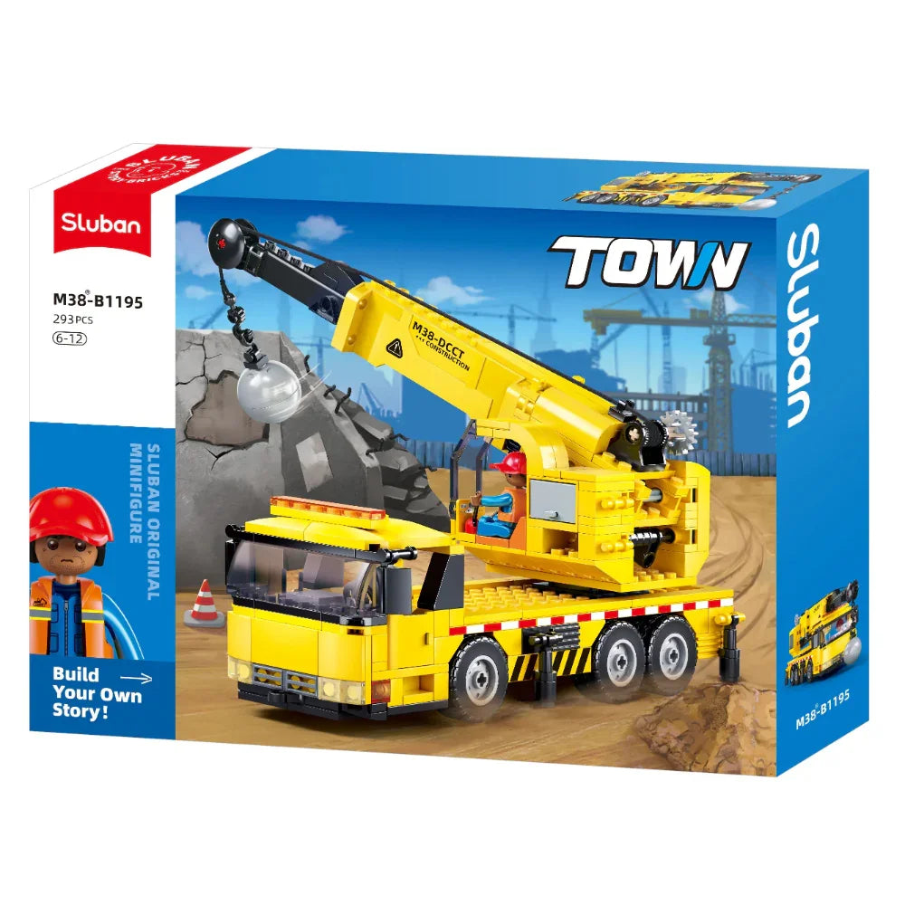 Sluban Wheeled Crane - 293Pcs - Toys