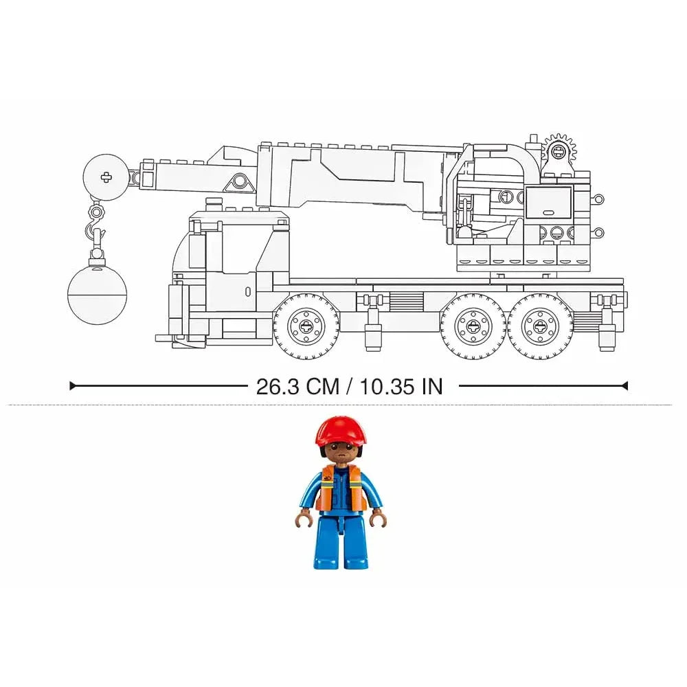 Sluban Wheeled Crane - 293Pcs