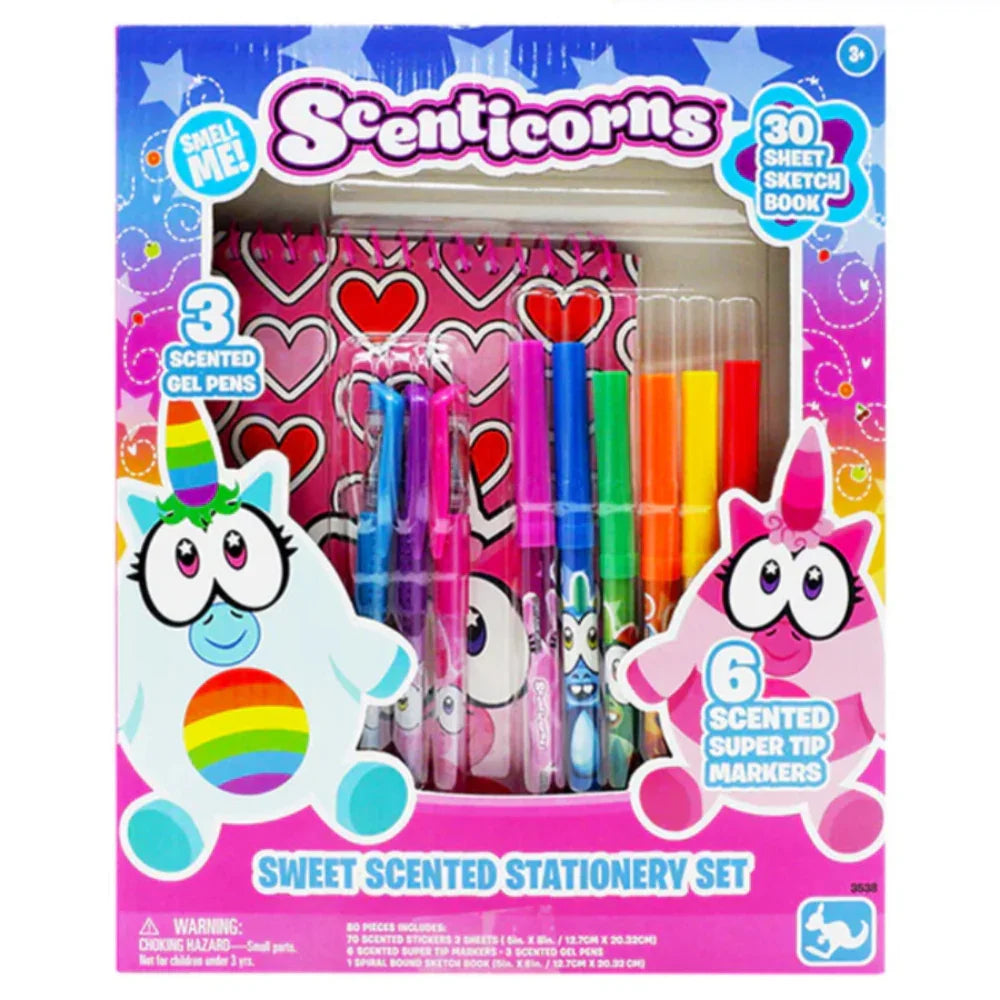 Scenticorns Sweet Scented Stationery Set - School - Kangaru