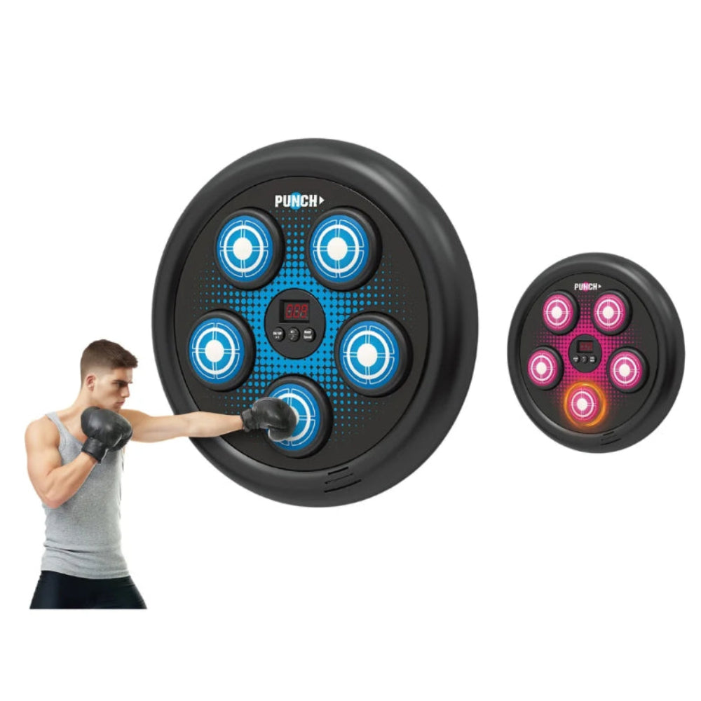 Electronic Music Boxing Machine with LED – Blue