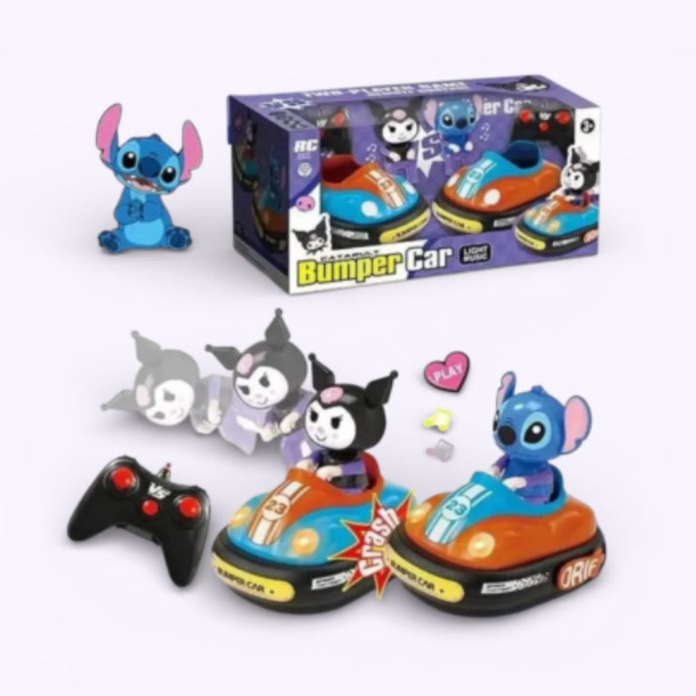 Stitch and Kuromi Radio-Controlled Bumper Car Set - Toys - OKO