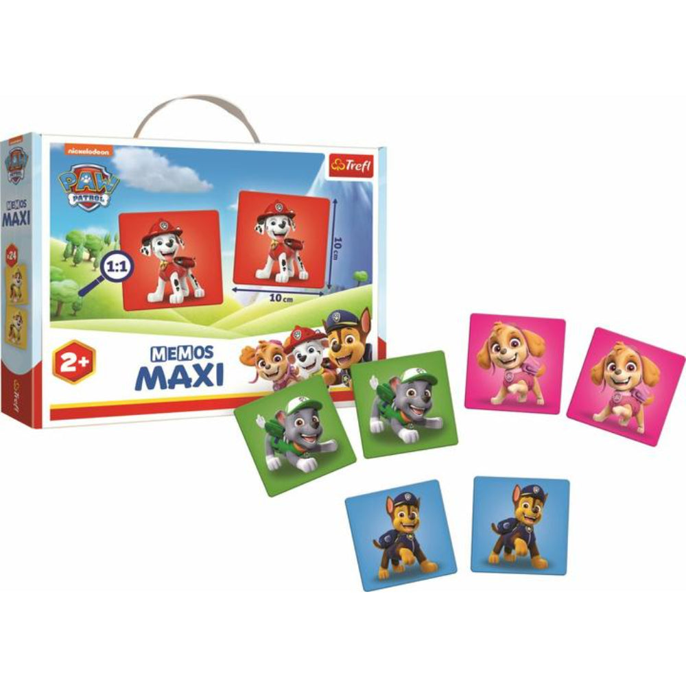 Trefl Game Memos Maxi Paw Patrol Puzzle - 24 Pcs - Toys