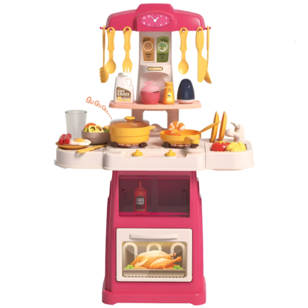 Beibe Good Home Kitchen Playset (Light & Music) – 44 Pcs