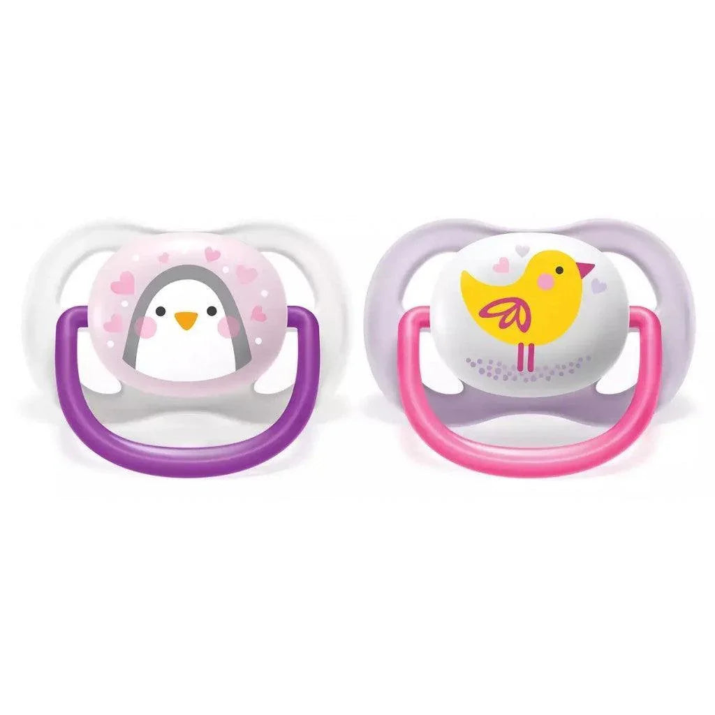 Avent Ultra Air Design Baby Soother (0 - 6m) - Animals - Ourkids - Philips Avent