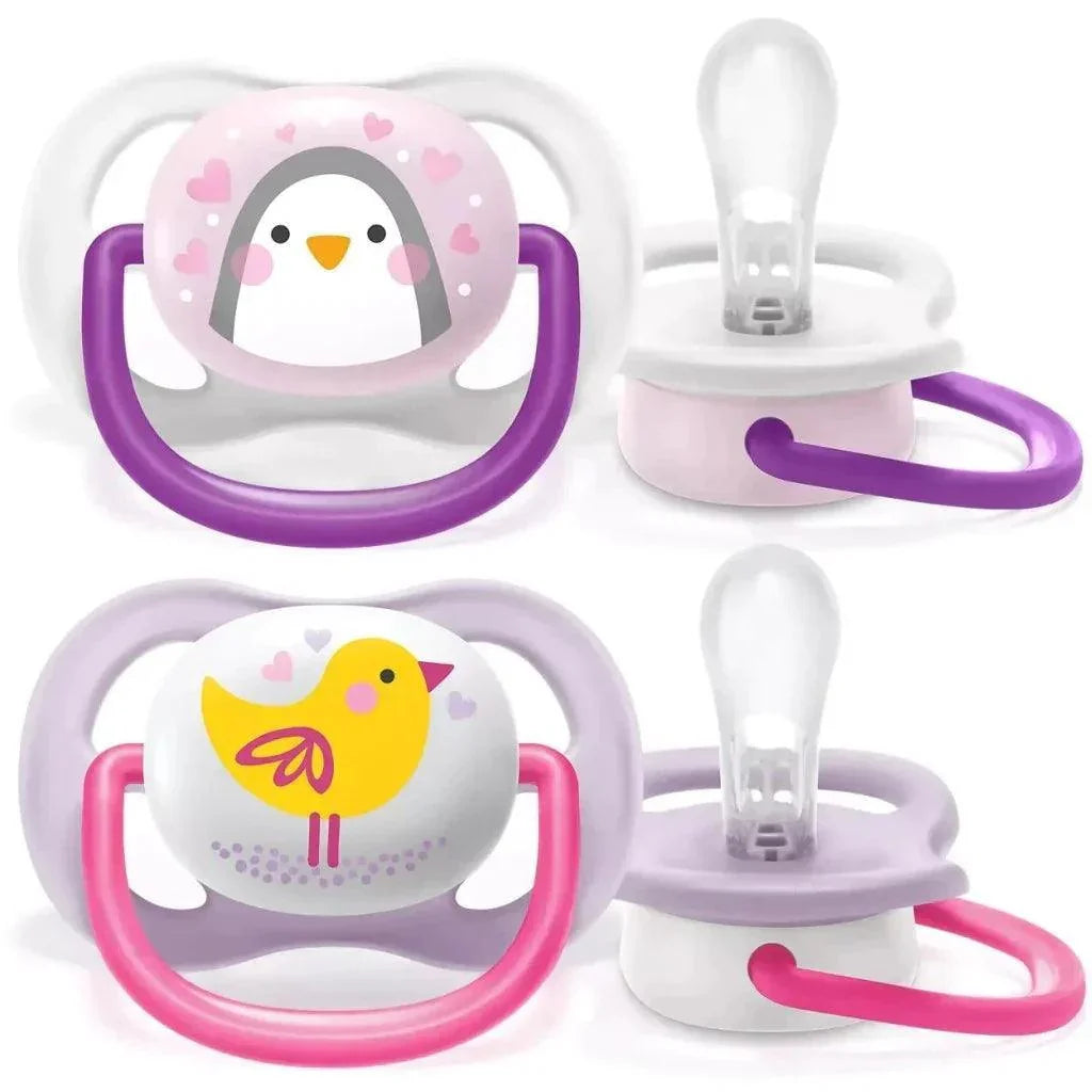 Avent Ultra Air Design Baby Soother (0 - 6m) - Animals - Ourkids - Philips Avent
