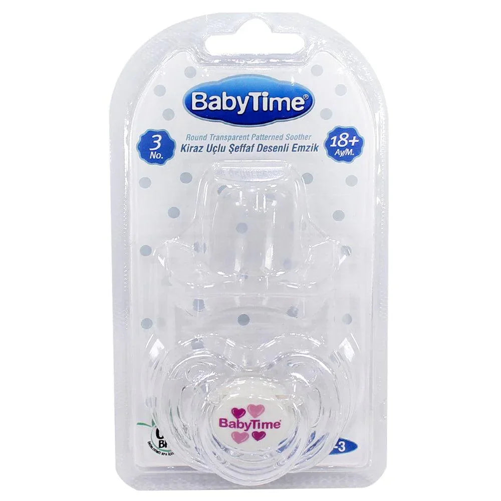 Baby Time Baby Silicone Round Soother with Cap