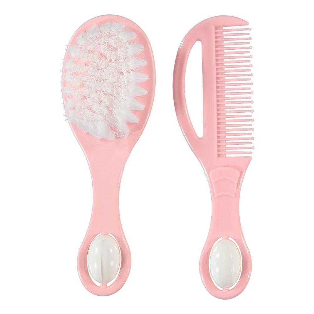 Baby Time Brush and Comb Set - Pink