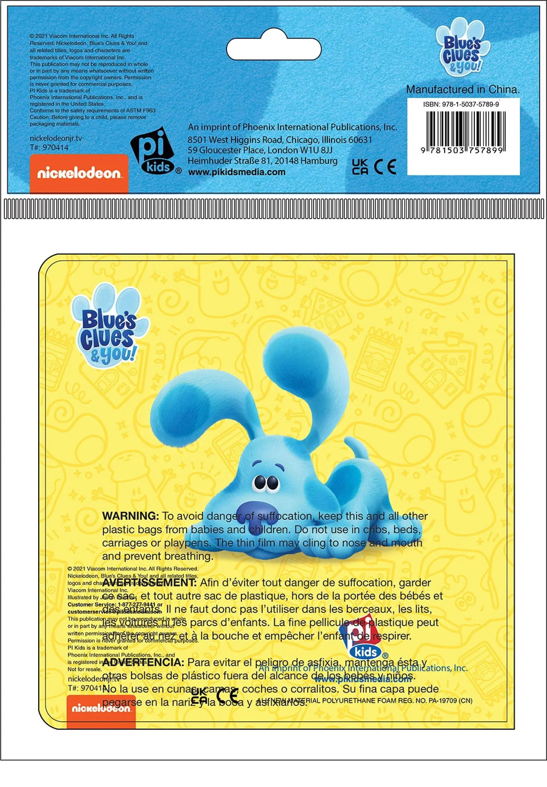Blue's Clues & you! - Bath Time with Blue - Waterproof Bath Book / Bath Toy - Ourkids - OKO
