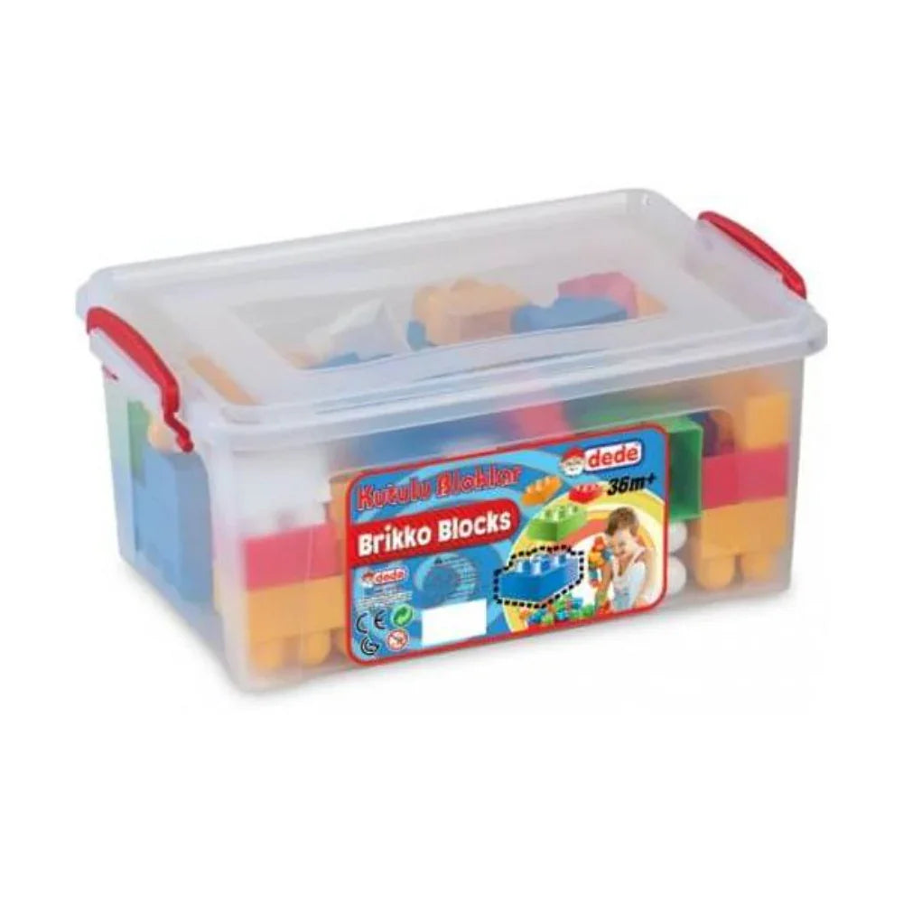 Dede Brikko Blocks in a Case - 58 Pcs
