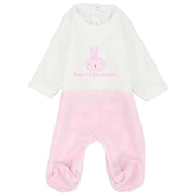 Bunny Head Velvet Baby Footie - Ourkids - Ourkids