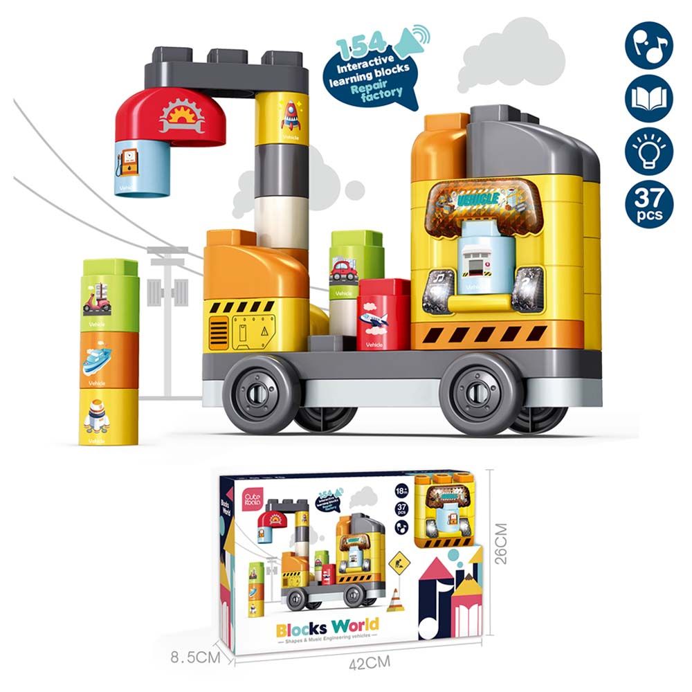 Blocks World – Shapes & Music Engineering Toy - Toys - Build Dream