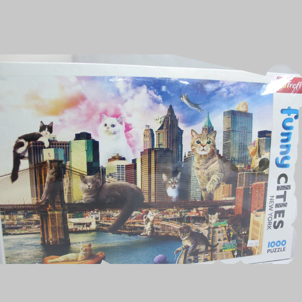 Cats in New York Puzzle - 1000 Pcs - Ourkids - Trefl
