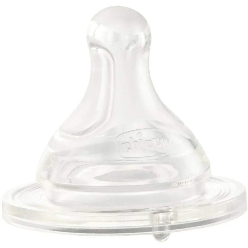 Chicco Perfect-5 Silicone Slow Flow Teat - 2 Pieces - Ourkids - Chicco