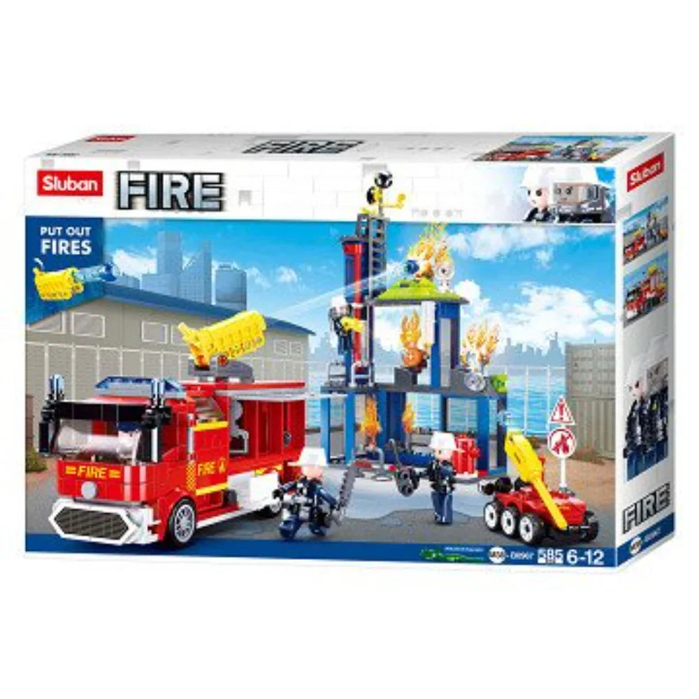 Sluban Fire Brigade Training Center Building Blocks Set - 585 Pcs