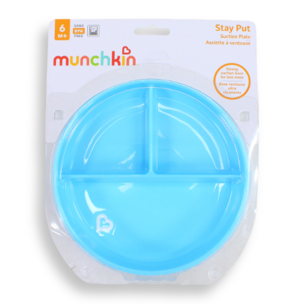 Munchkin Stay Put™ Suction Plate - Blue 6 months +