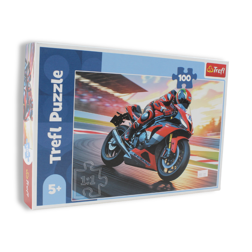 Trefl Fast Motorcycle Jigsaw Puzzle – 100 Pcs