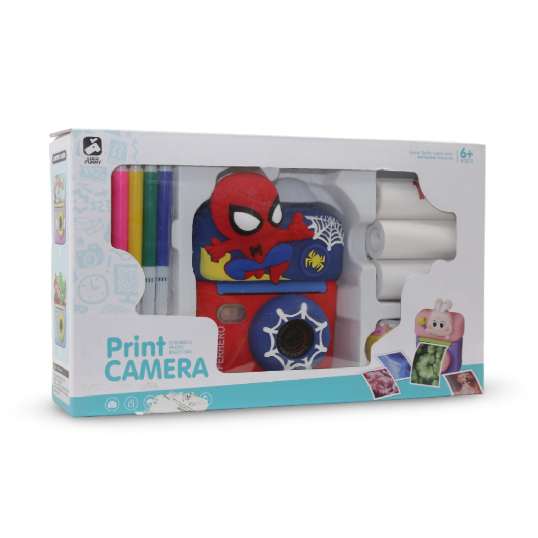 Kids Spider-man Print Camera
