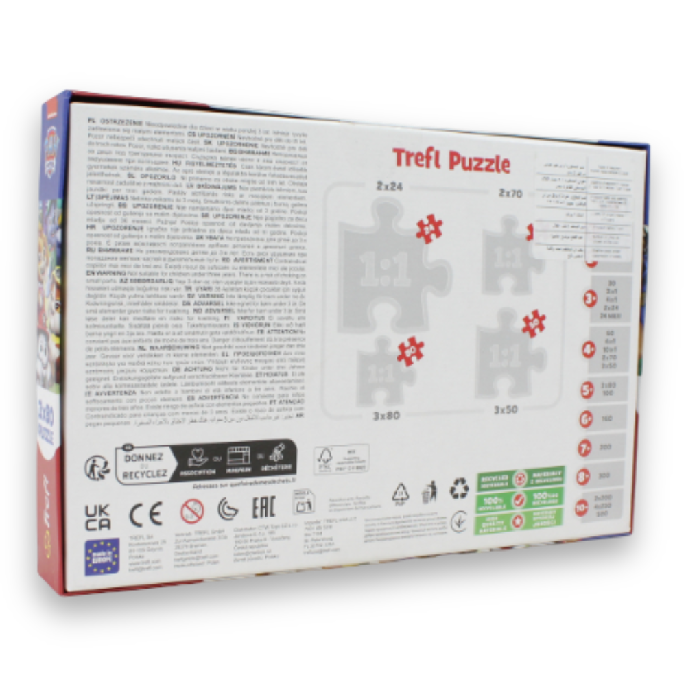 3 x 80-Piece Jigsaw Puzzle Set