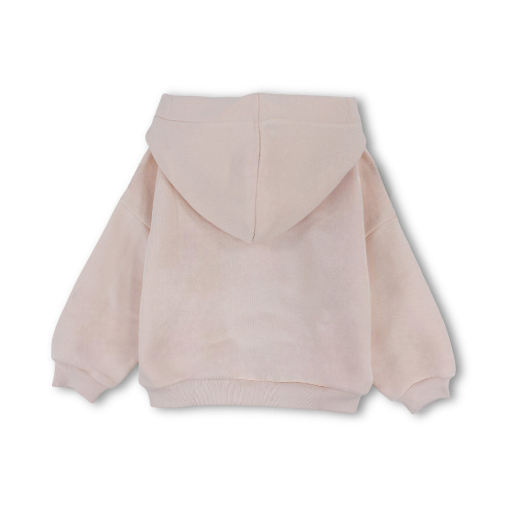 Girls Cotton Hoodie – Salmon