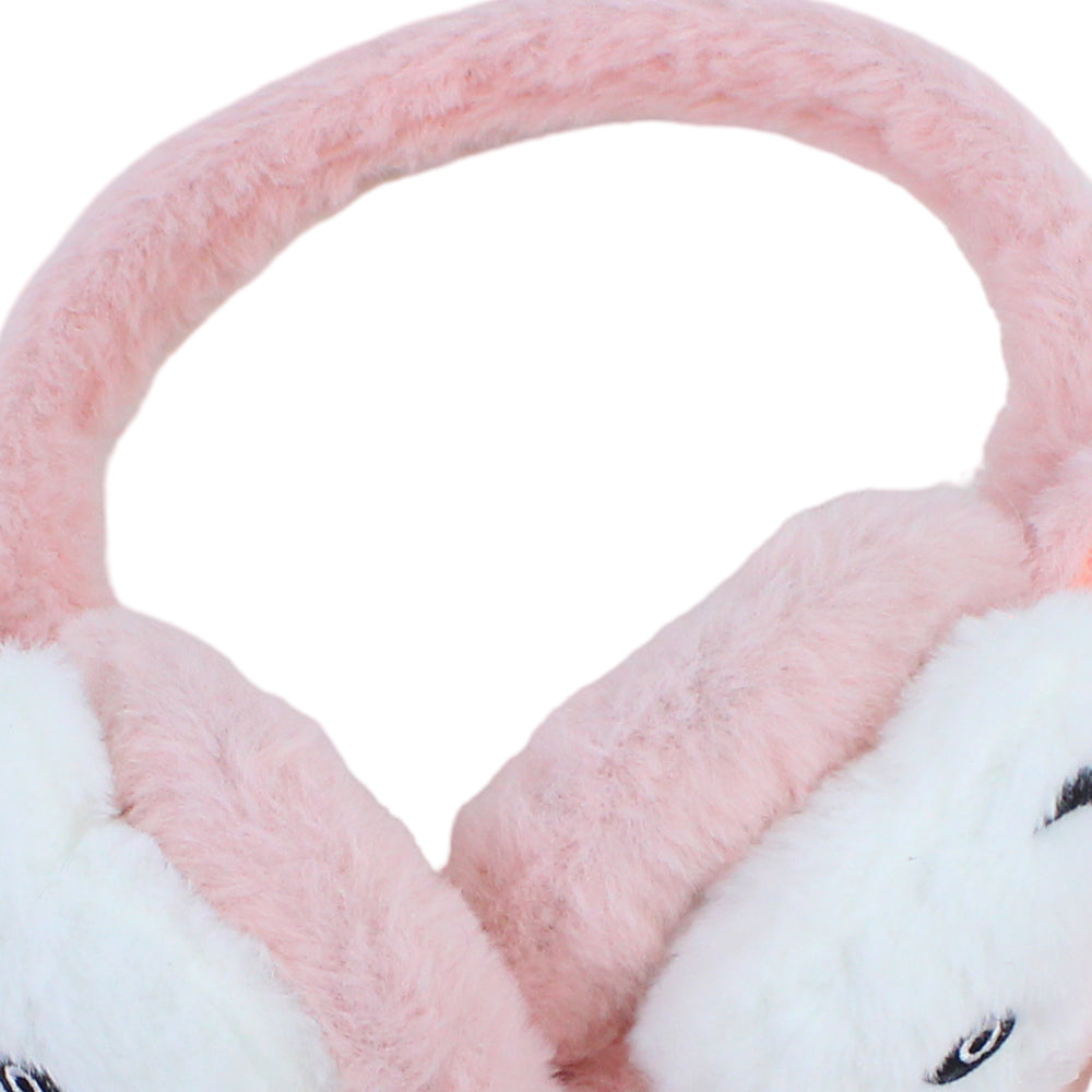 Girls Winter Earmuffs – Salmon