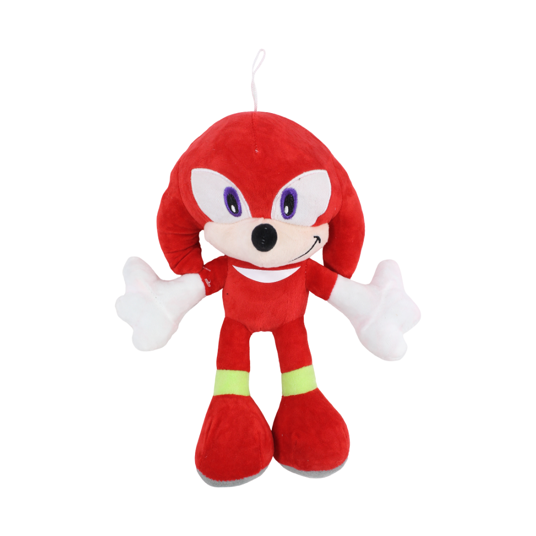 Sonic The Hedgehog Knuckles Plush Figure – Red, Small