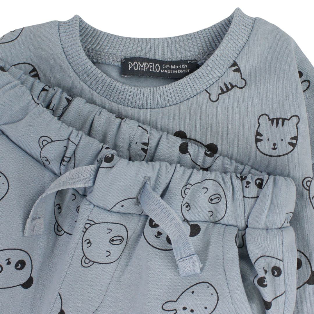 Baby Boys Two-Piece Outfit Set – Baby Blue